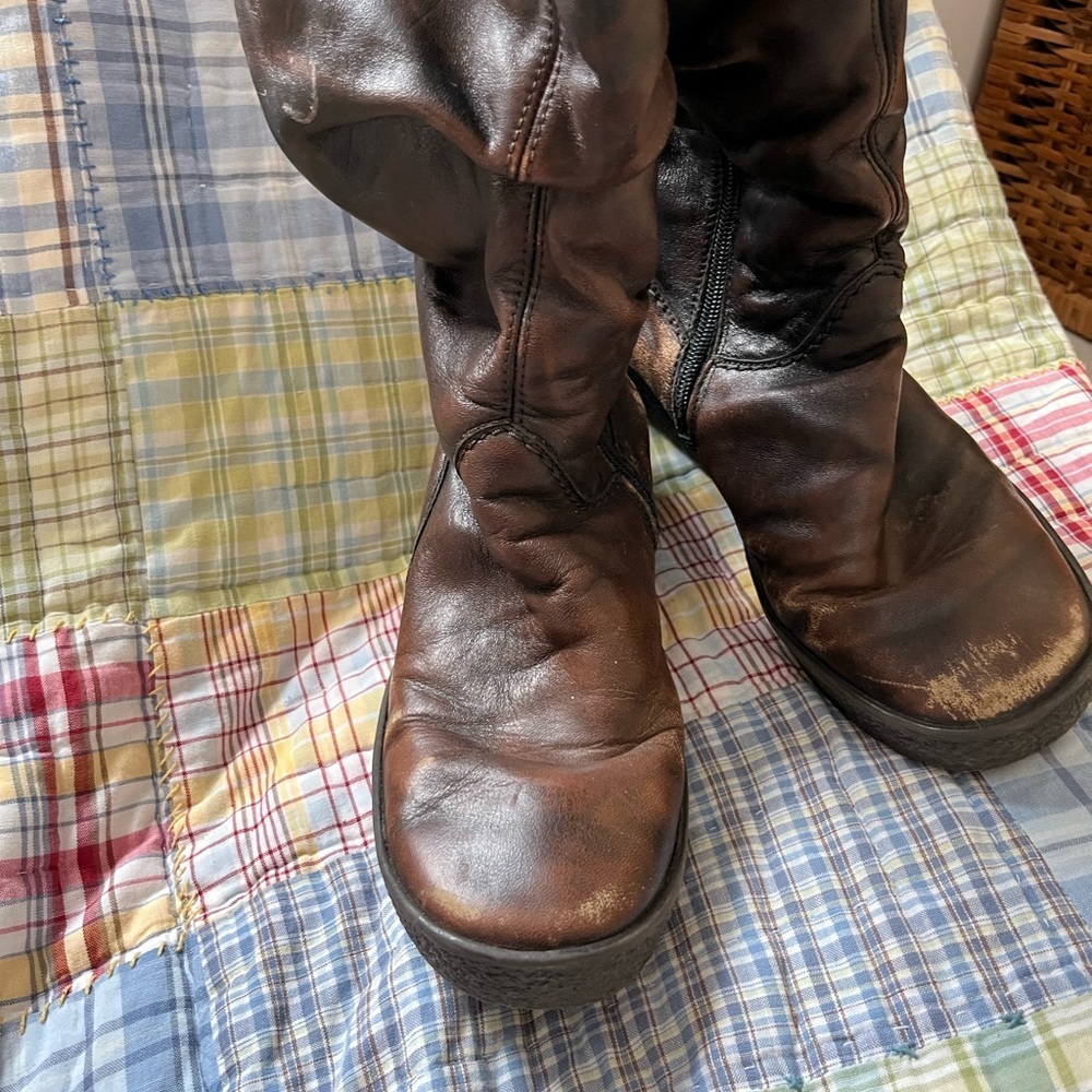 Rieker Real Shearling Side Zip Winter Wedge Boots - Picture 7 of 7